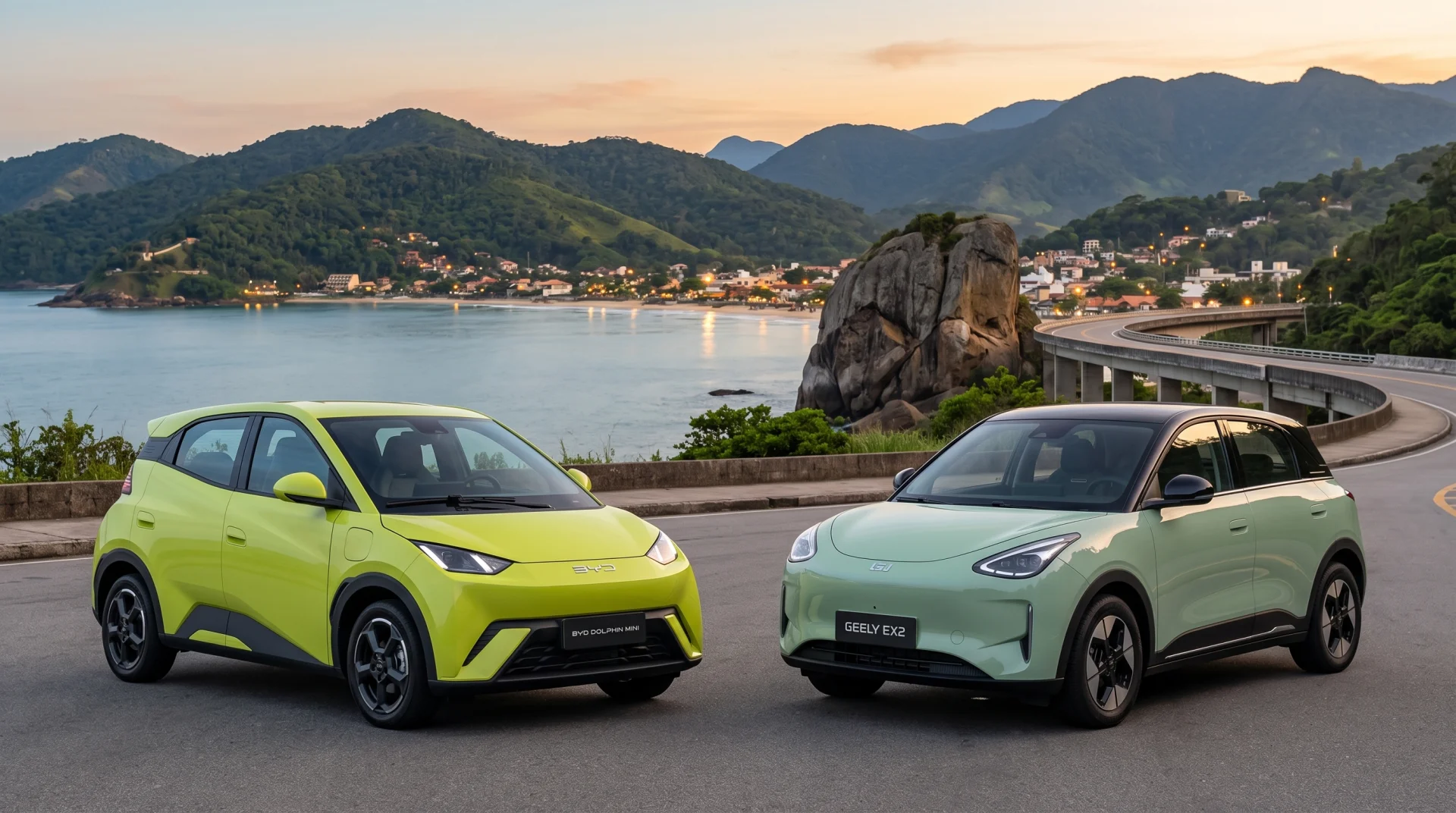 Comparativo BYD Dolphin Mini vs Geely EX2